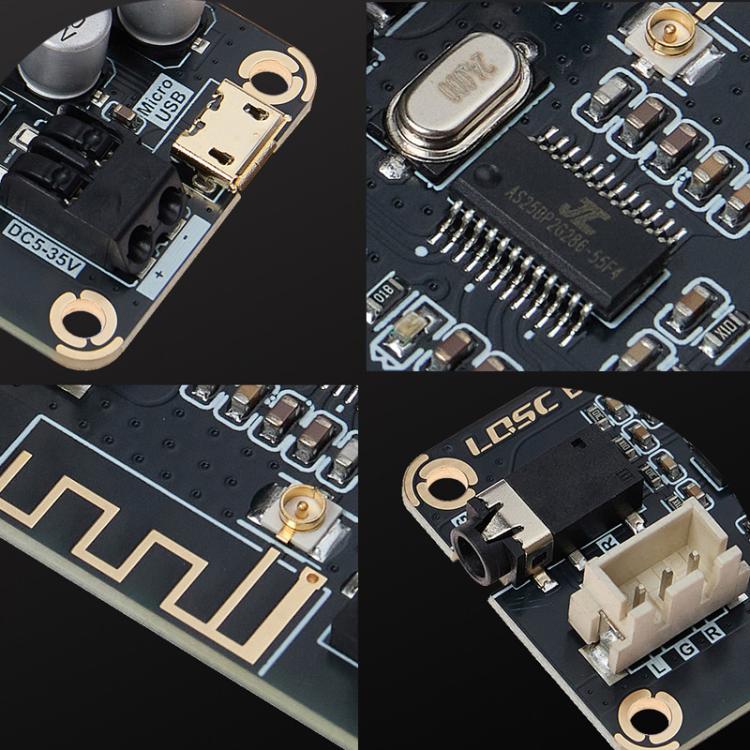 Placa decodificadora MP3 Bluetooth 5.1, módulo receptor de audio para automóvil modificado DIY sin pérdidas, LQSC BT-V5