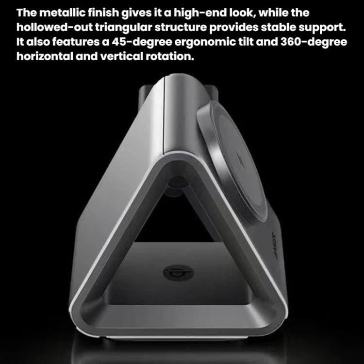 ANKER B2599 15W 3 en 1 Base de carga inalámbrica magnética de escritorio para iPhone / iWatch / AirPods, enchufe estadounidense, B2599