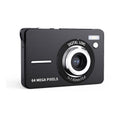Cámara digital básica CDF6 con enfoque automático para fotos de 64 MP y vídeo 4K, pantalla LCD de 2,8 pulgadas y flash incorporado.