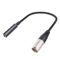 Cable adaptador de audio de 6,35 mm hembra a XLR macho a TRS de 1/4 de pulgada, 6.35mm Female to XLR Male