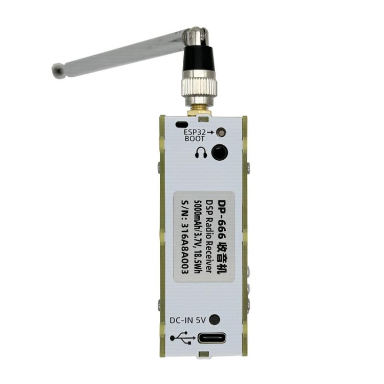 Radio DEEPELEC DP-666 con pantalla táctil, modelo TEF6686, FM de banda completa y alta sensibilidad.