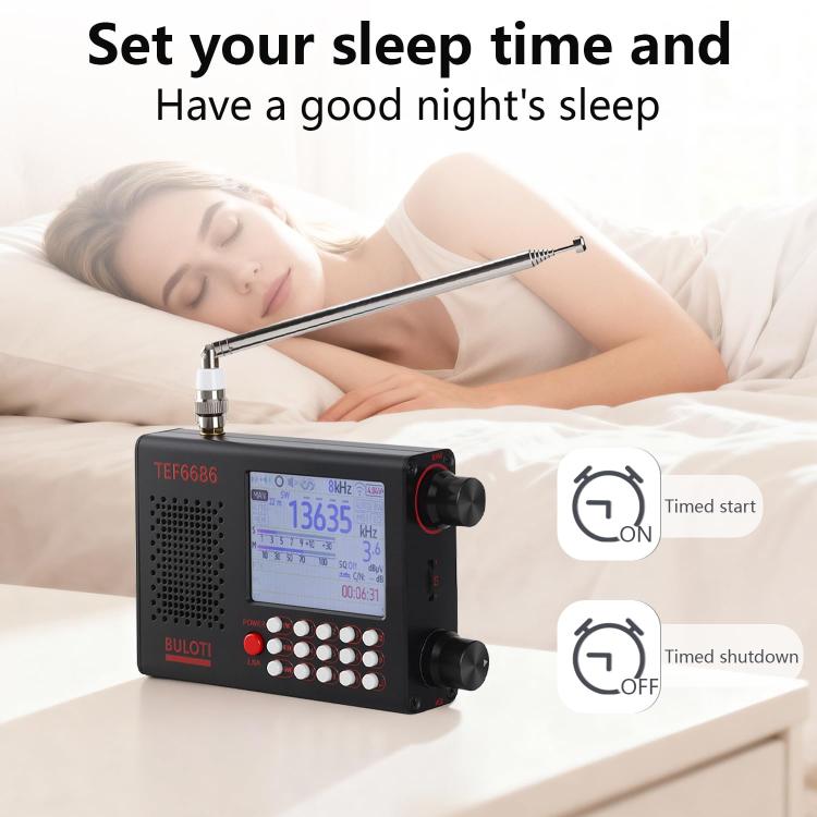 Radio FM de alta sensibilidad con pantalla táctil BULOTI TEF6686