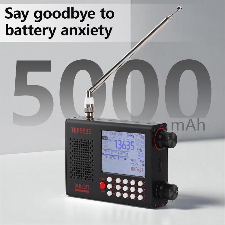 Radio FM de alta sensibilidad con pantalla táctil BULOTI TEF6686
