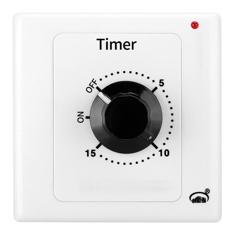 Enchufe con interruptor temporizador de cuenta regresiva de 15 A con indicador de encendido y función normalmente abierta., 15min, 30min, 60min, 120min