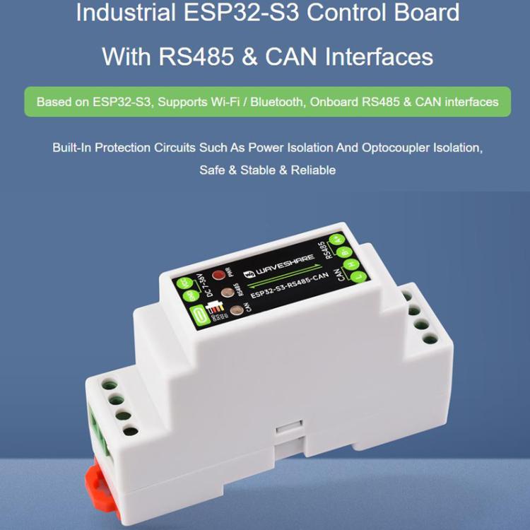 Dispositivo de comunicación para placa de control industrial compatible con WiFi/Bluetooth. Incorpora múltiples circuitos de protección., 32154