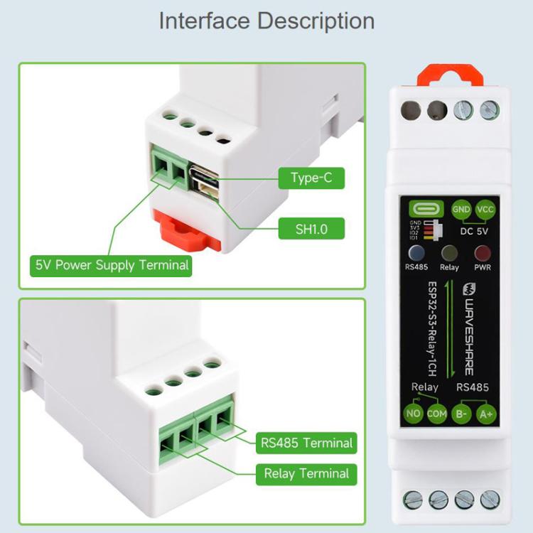 Placa de control industrial con relé de red WiFi compatible con WiFi/Bluetooth y múltiples circuitos de protección de aislamiento., 32152