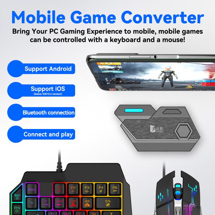 Controlador de juegos móviles Bluetooth 5.0, convertidor de teclado y ratón, Mix SE Normal 4pcs /Set, Mix Elite Smart 4pcs /Set