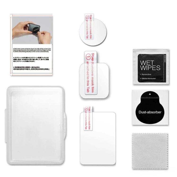 Kit de protector de pantalla de vidrio templado HD transparente para DJI Osmo Action 6, 1-Pack, 2-Pack