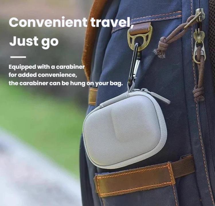 Estuche de almacenamiento de PU resistente al agua para DJI Osmo Action 6, bolsa para cámara con mosquetón.