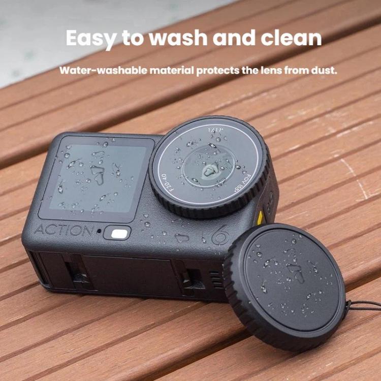 Tapa protectora de silicona resistente a los arañazos para la lente de la DJI Osmo Action 6, Lens Cap