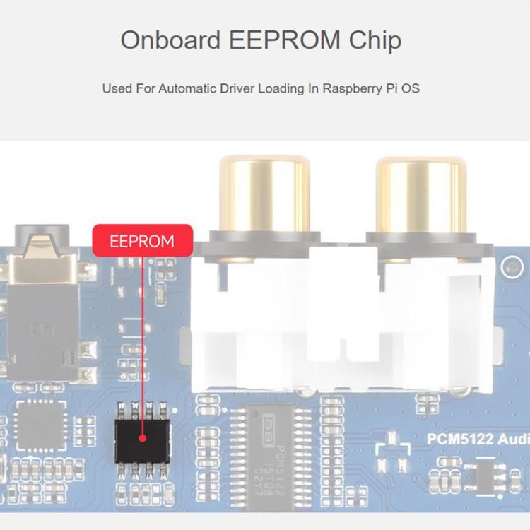 Tarjeta de sonido de audio DAC HIFI I2S para Raspberry Pi con interfaz GPIO de 40 pines, codificación y decodificación estéreo., 32223