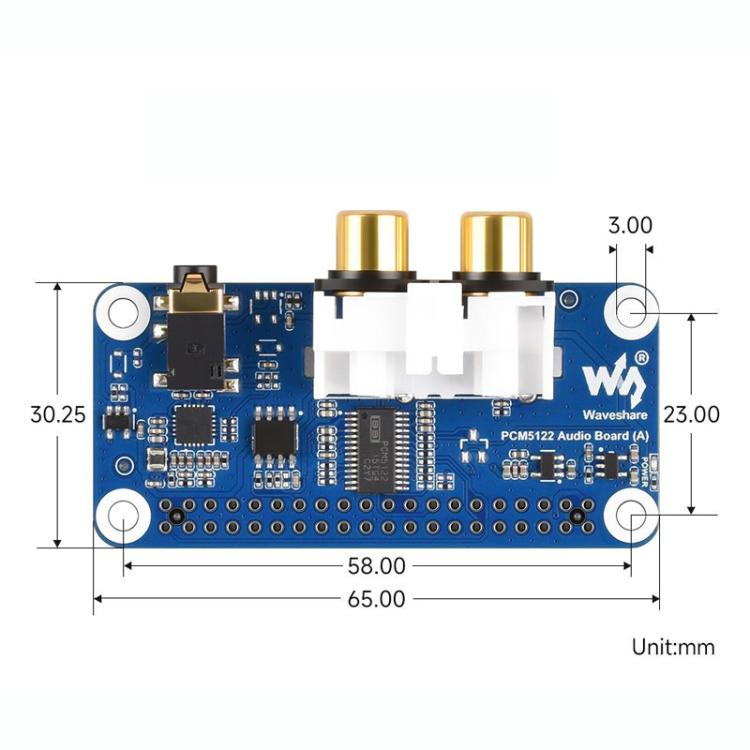Tarjeta de sonido de audio DAC HIFI I2S para Raspberry Pi con interfaz GPIO de 40 pines, codificación y decodificación estéreo., 32223