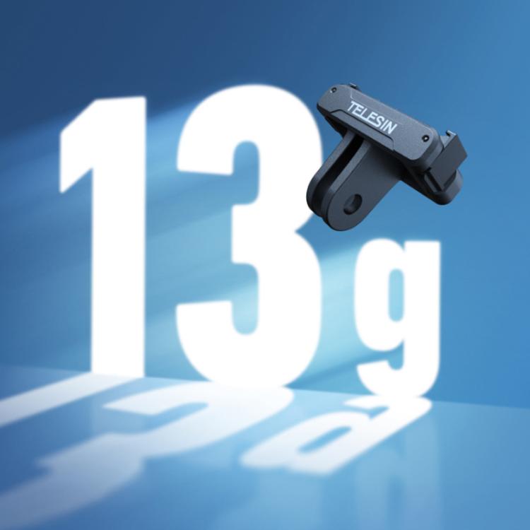 Adaptador de montaje de liberación rápida magnético TELESIN con base de dos garras para DJI Osmo Action 6, TELESIN Adapter