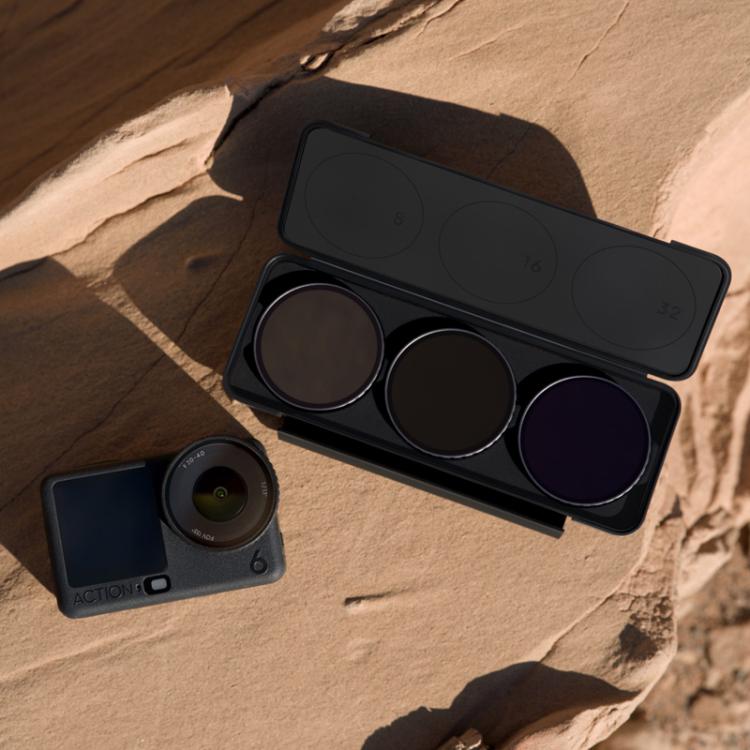 Para DJI Osmo Action 6 Juego de filtros ND originales (ND8/ND16/ND32), ND Filter Set