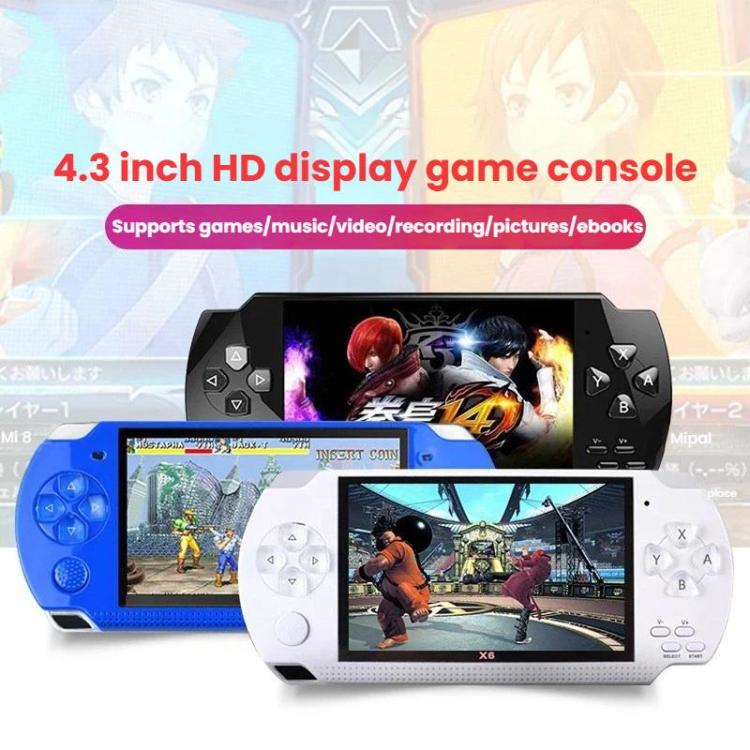 Consola de juegos portátil X6 Pocket de 4,3 pulgadas HD., 8G With Camera, 32G No Camera