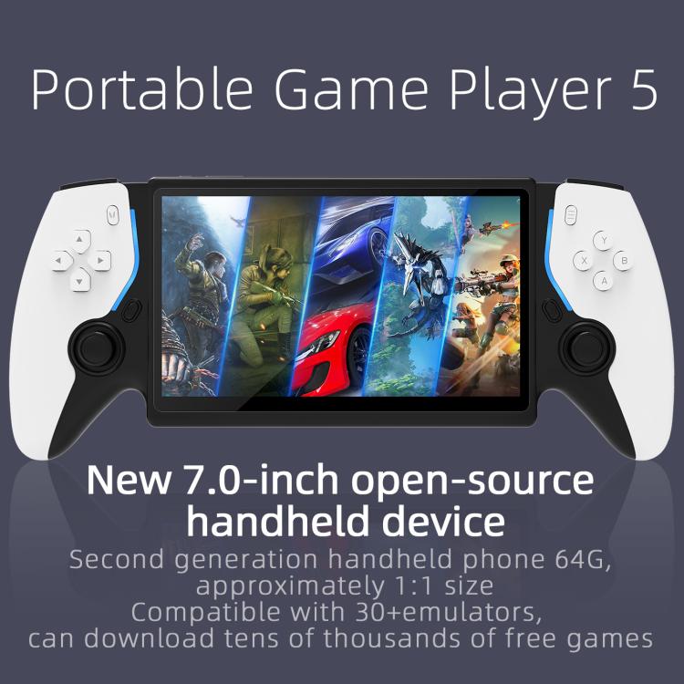 Consola de juegos portátil de código abierto de 7 pulgadas con batallas arcade de alta definición., P5 White, P5 Black, P5 Blue Red, P5 White Doubles Version, P5 Black Doubles Version, P5 Blue Red Doubles Version