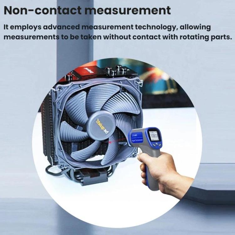 Tacómetro de motor infrarrojo láser portátil RPM