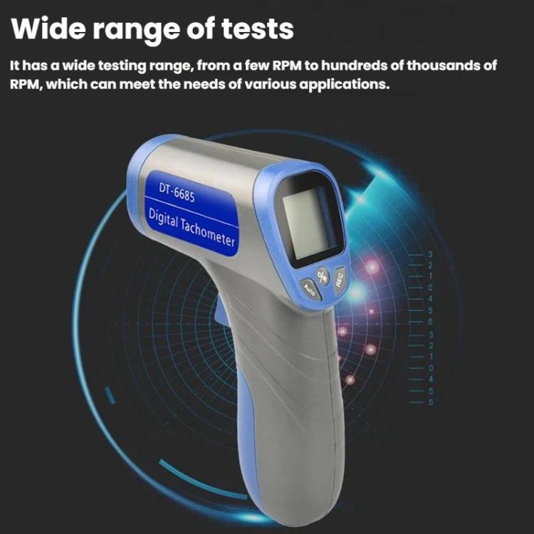 Tacómetro de motor infrarrojo láser portátil RPM