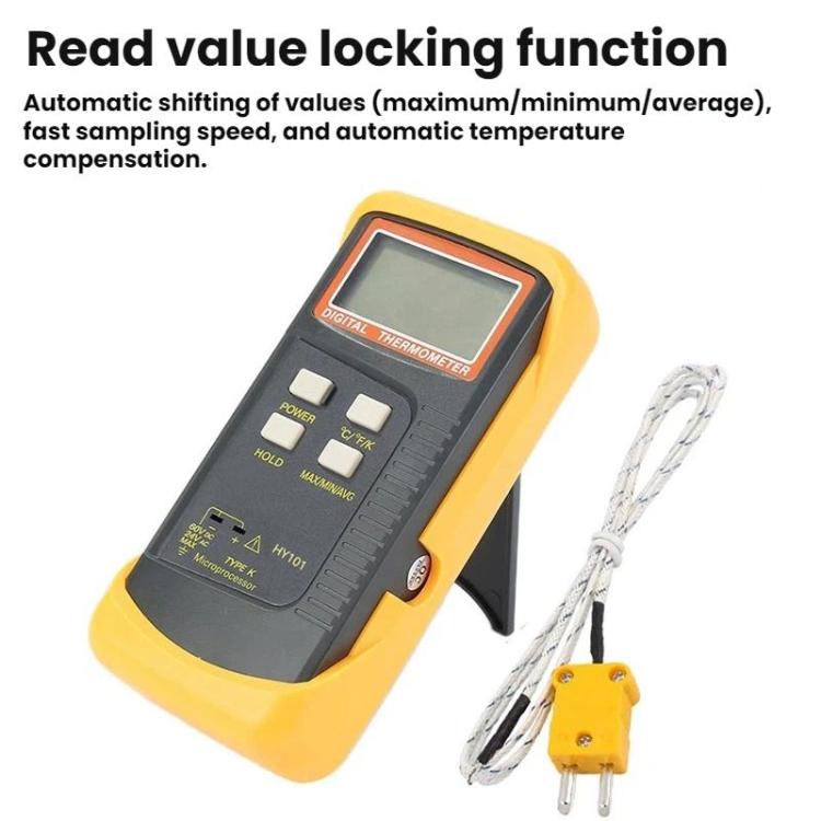 Termómetro industrial de contacto con pinza de temperatura de doble canal