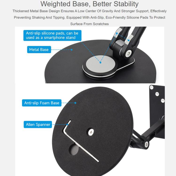 Soporte de pantalla portátil VESA para monitor de hasta 19 pulgadas con rotación multieje ajustable, 19 Inch VESA