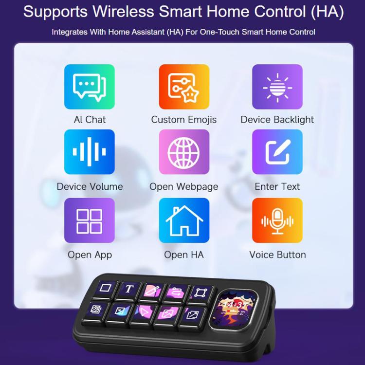 Panel de control por voz multifuncional con IA WAVESHARE MK10, 32329