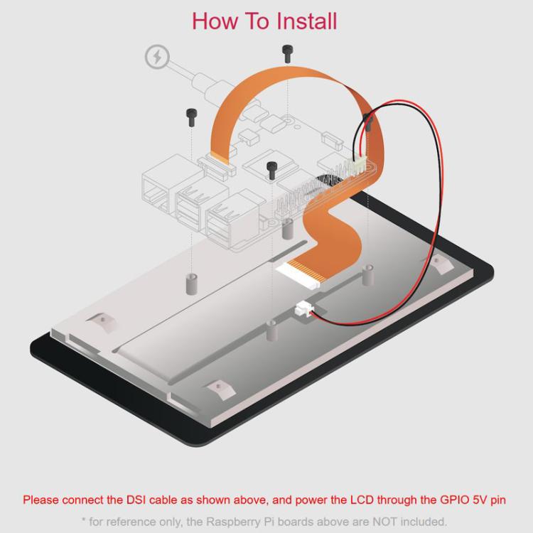 Pantalla táctil capacitiva IPS de 5 puntos y 5 pulgadas WAVESHARE para Raspberry Pi 2, 32383