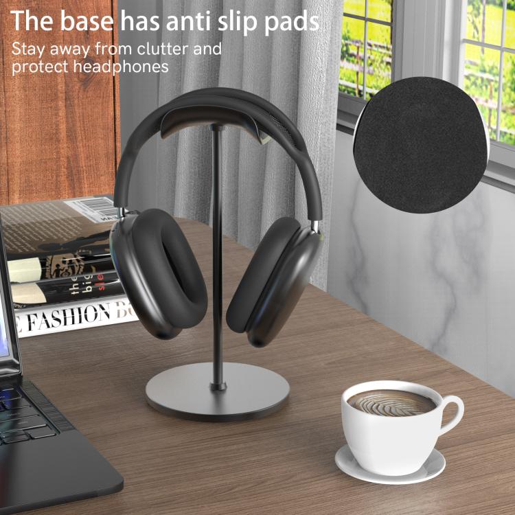 Soporte para auriculares individual AhaStyle WG120 con base desmontable de aleación de aluminio.