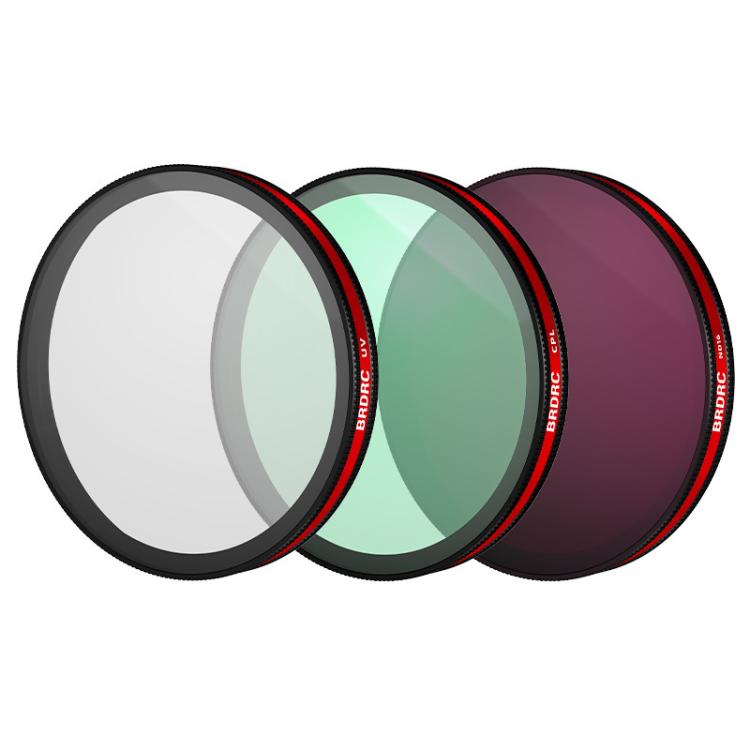 Accesorios para filtros de lente BRDRC para DJI Osmo Action 6, UV, CPL, ND16, Black Diffusion, UV+CPL+ND16, CPL+ND16+ND32+ND64