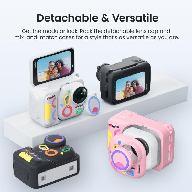 Funda de silicona colorida y divertida para cámara Insta360 Go Ultra aMagisn.