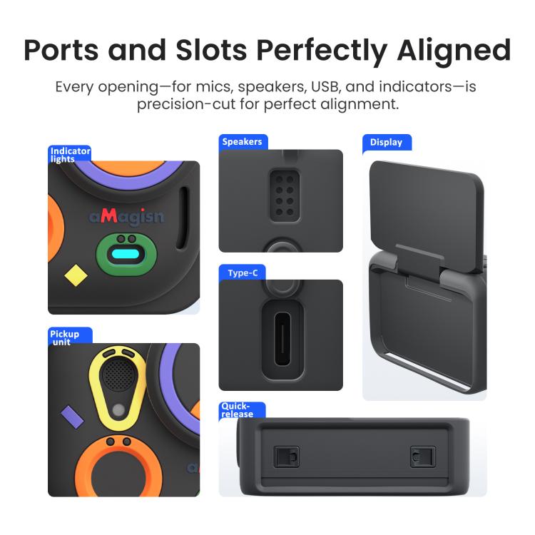 Funda de silicona colorida y divertida para cámara Insta360 Go Ultra aMagisn.