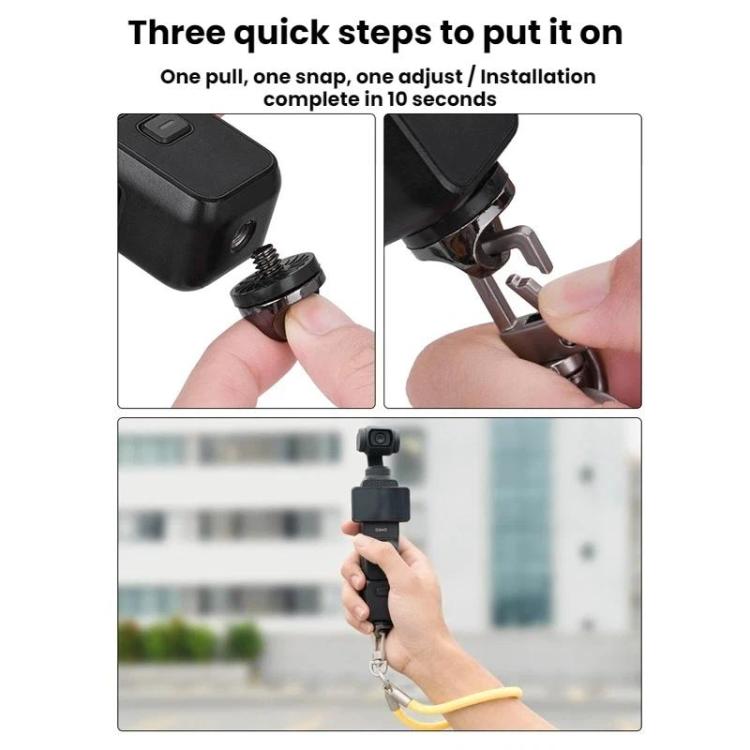 Correa de muñeca antipérdida BRDRC para cámaras de acción DJI Osmo Pocket 3 / Insta360 X5