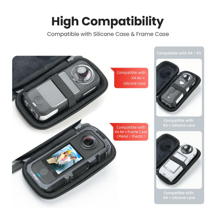 Funda portátil para cámara aMagisn para Insta360 X4 Air/X4/X5. Bolsa de almacenamiento protectora compacta., Storage Bag