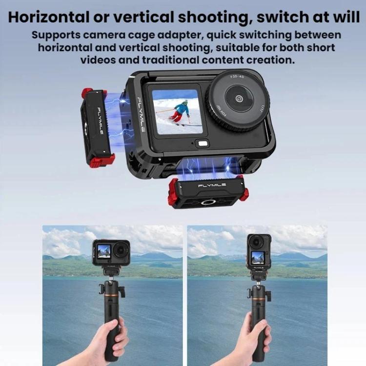 Adaptador de expansión de 1/4" para base magnética de liberación rápida Flymile DJI Osmo Action 6 / Nano, For DJI Osmo Action 6 / Nano