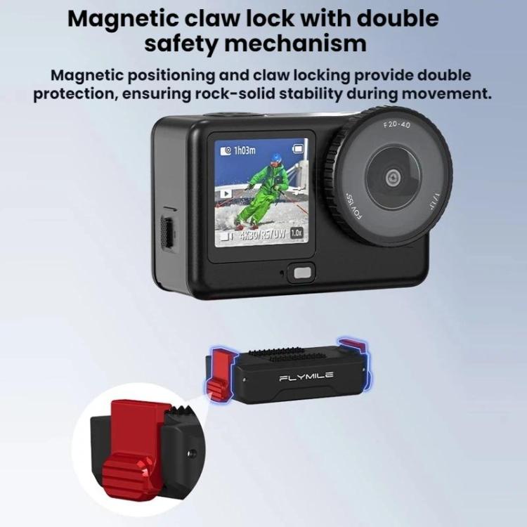 Adaptador de expansión de 1/4" para base magnética de liberación rápida Flymile DJI Osmo Action 6 / Nano, For DJI Osmo Action 6 / Nano