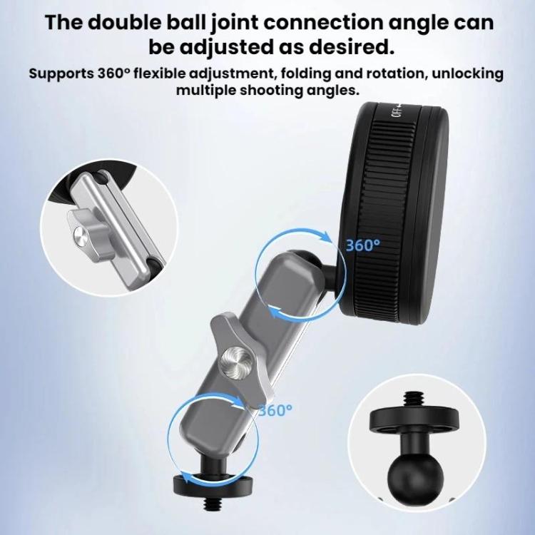 Soporte de ventosa para coche Flymile para DJI Osmo Pocket 3 / Osmo Action 6 / 5 Pro