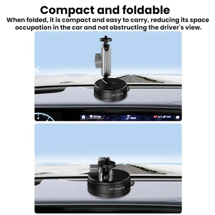 Soporte de ventosa para coche Flymile para DJI Osmo Pocket 3 / Osmo Action 6 / 5 Pro