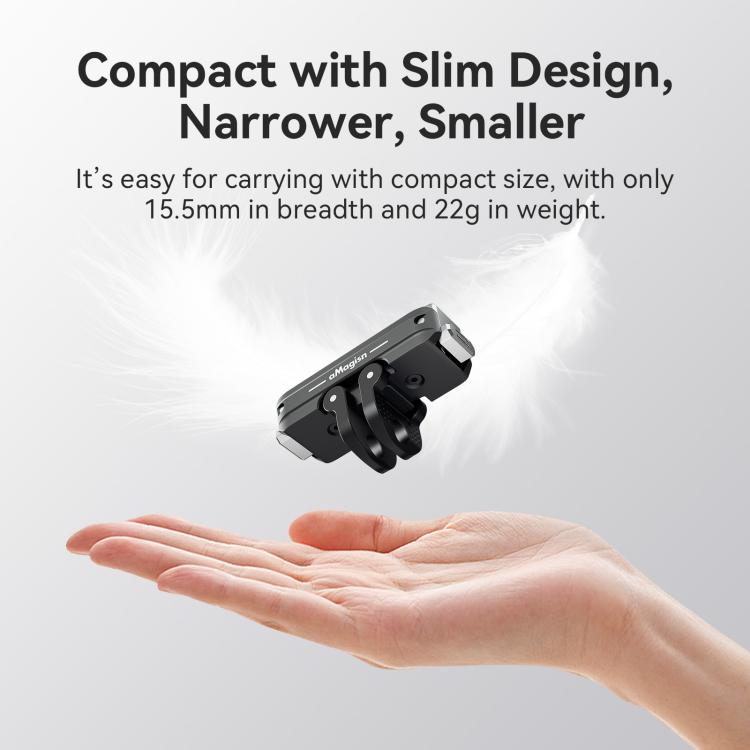 Adaptador de liberación rápida magnético bidireccional aMagisn 2.0 para DJI Osmo Action 6/Nano, aMagisn Adapter