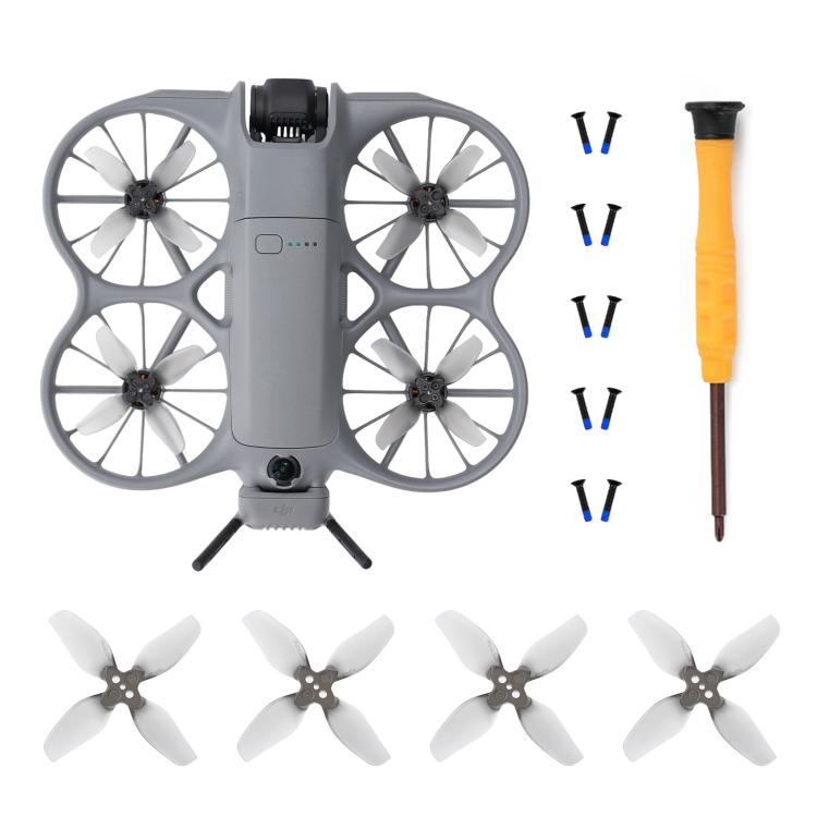 Hélices de repuesto de cuatro palas en espiral RCSTQ (2 pares) para DJI Neo 2