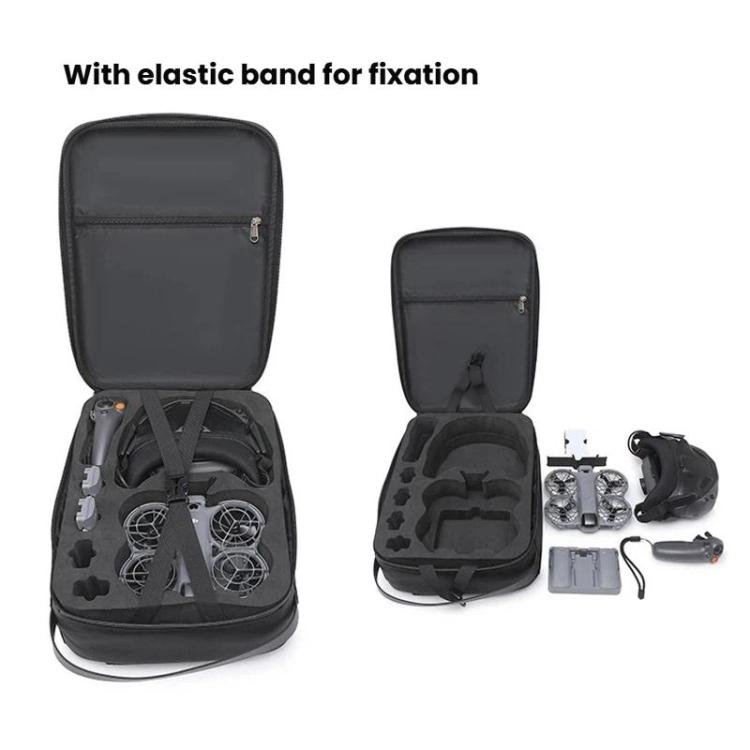 Bolsa organizadora de doble hombro rígida para kit de vuelo suave físico DJI Neo 2 BKano, Shoulder Bag(Dark Gray)