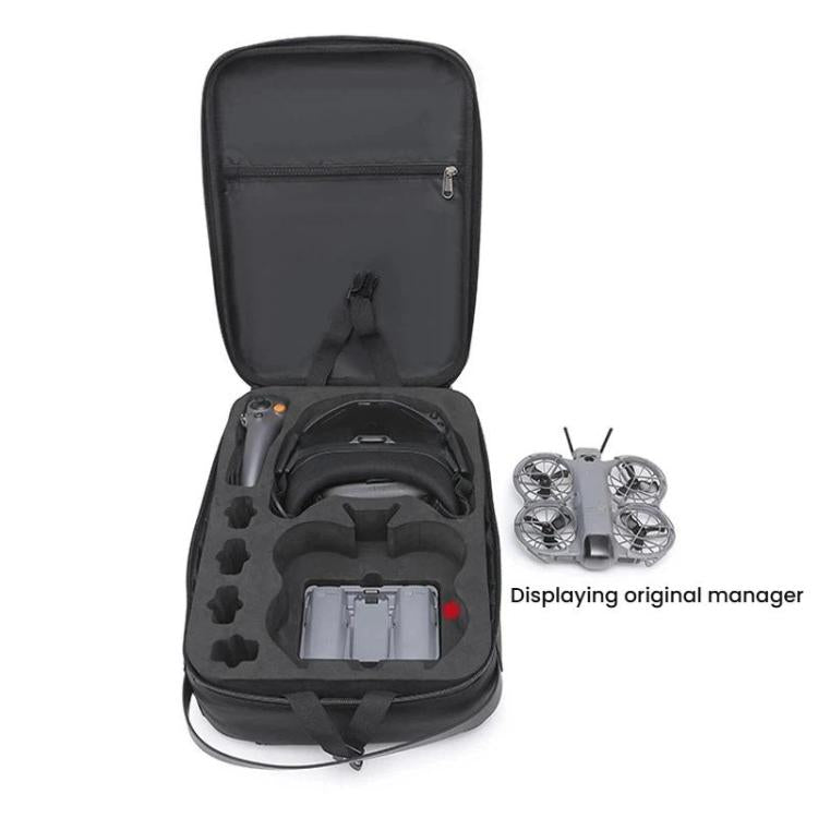 Bolsa organizadora de doble hombro rígida para kit de vuelo suave físico DJI Neo 2 BKano, Shoulder Bag(Dark Gray)