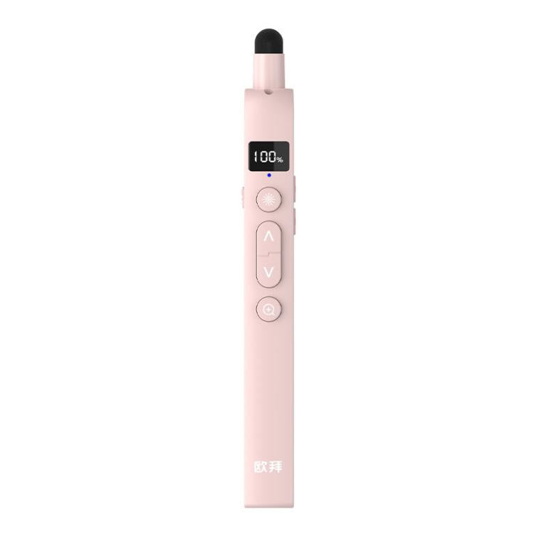 Puntero de presentación OUBAI T10S con lupa y ratón aéreo, láser rojo, escritura en pantalla, temporizador, Plug & Play.