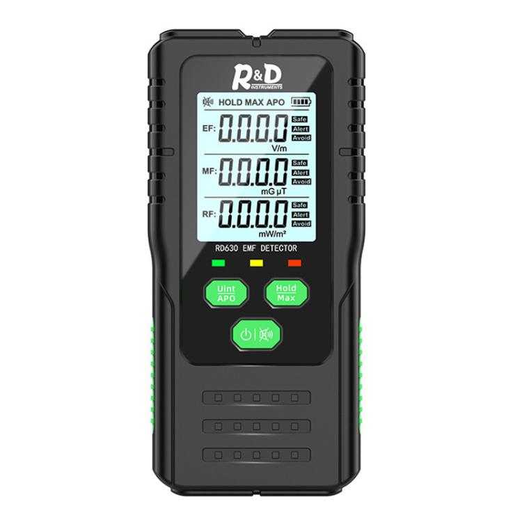 R&D INSTRUMEMTS RD630 Detector de campo eléctrico y campo magnético 3 en 1, probador de radiación electromagnética, RD630