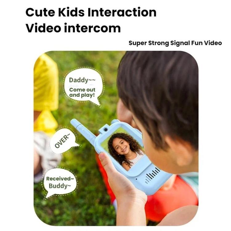 Videoteléfono inalámbrico para niños con función de walkie-talkie