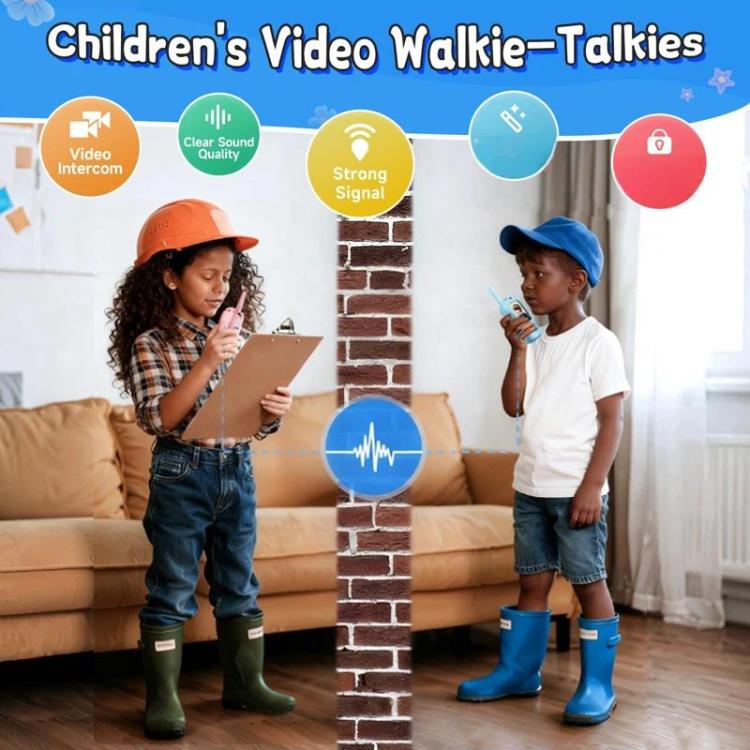 Videoteléfono inalámbrico para niños con función de walkie-talkie