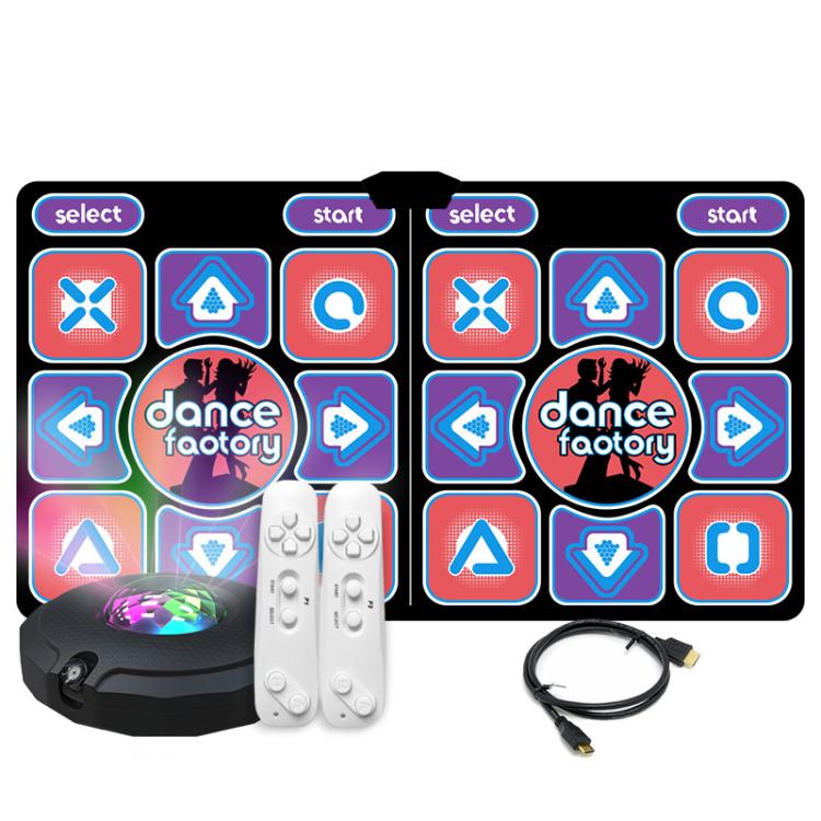 Alfombrilla de baile con detección de movimiento AR para TV y PC, mando de fitness inalámbrico para dos jugadores con HDMI y tarjeta de memoria de 16 GB., Couple Style, Velvet Style