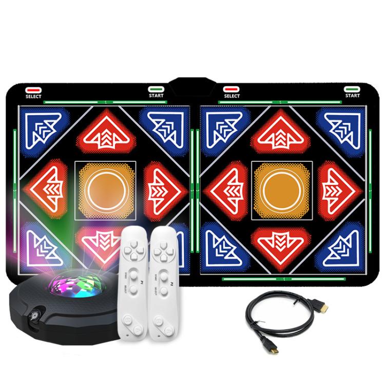 Alfombrilla de baile con detección de movimiento AR para TV y PC, mando de fitness inalámbrico para dos jugadores con HDMI y tarjeta de memoria de 16 GB., Couple Style, Velvet Style