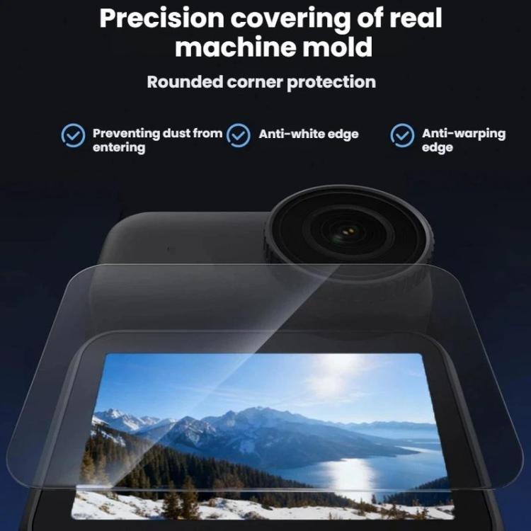 Protector de pantalla de vidrio templado TELESIN para DJI Osmo Nano + película protectora para lente de cámara, For DJI Osmo Nano 2sets