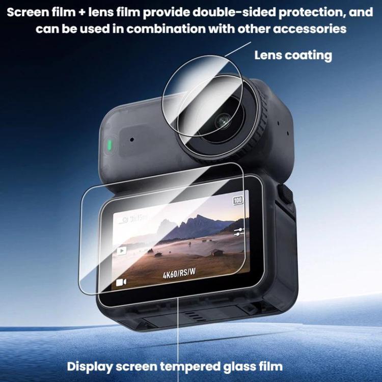 Protector de pantalla de vidrio templado resistente a los arañazos CYNOVA HD para DJI Osmo Nano, For DJI Osmo Nano 2 sets