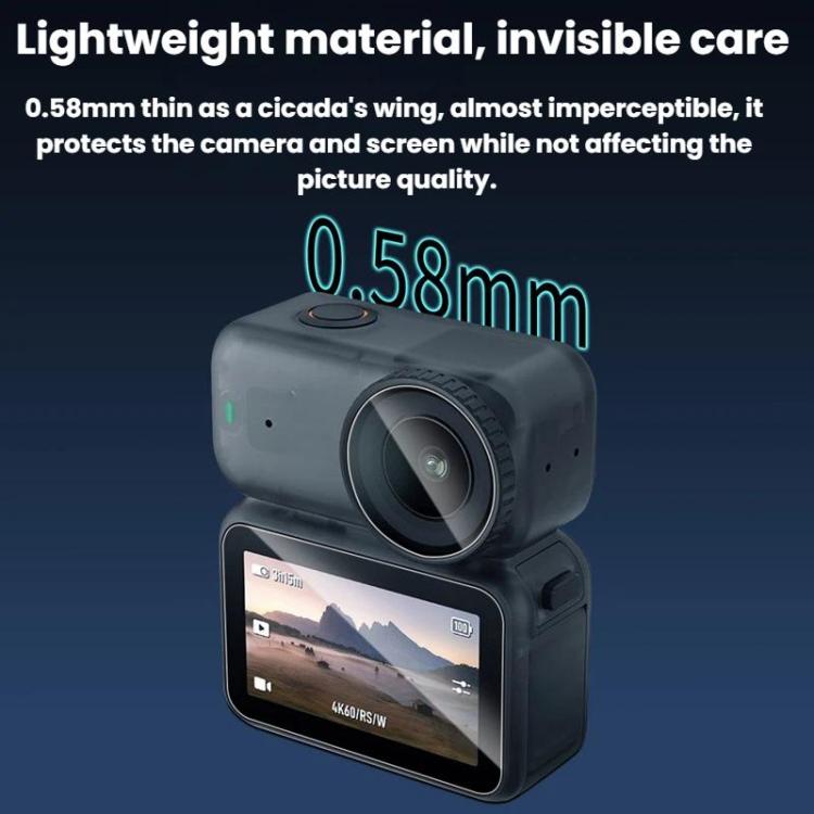 Protector de pantalla de vidrio templado resistente a los arañazos CYNOVA HD para DJI Osmo Nano, For DJI Osmo Nano 2 sets