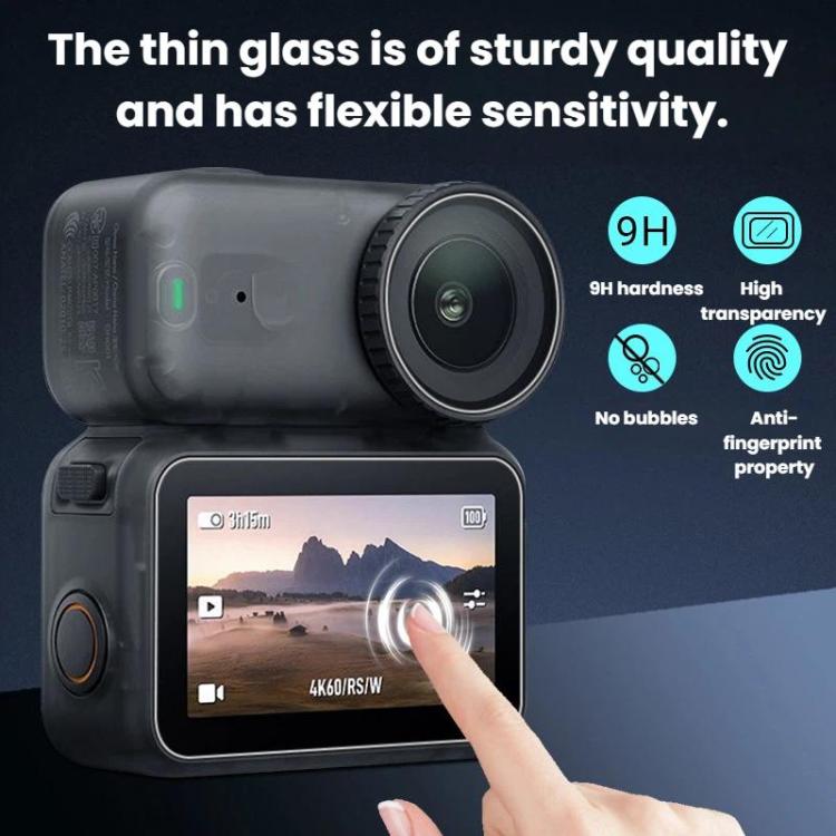 Protector de pantalla de vidrio templado resistente a los arañazos CYNOVA HD para DJI Osmo Nano, For DJI Osmo Nano 2 sets